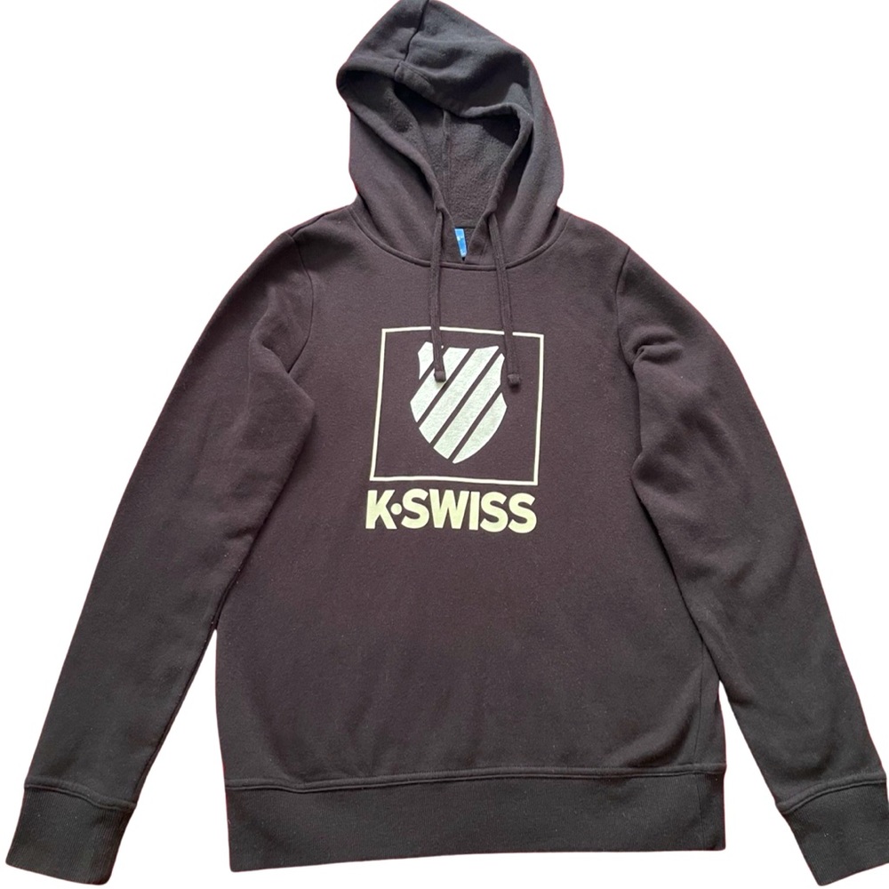 Kswiss Black pull over hoodie